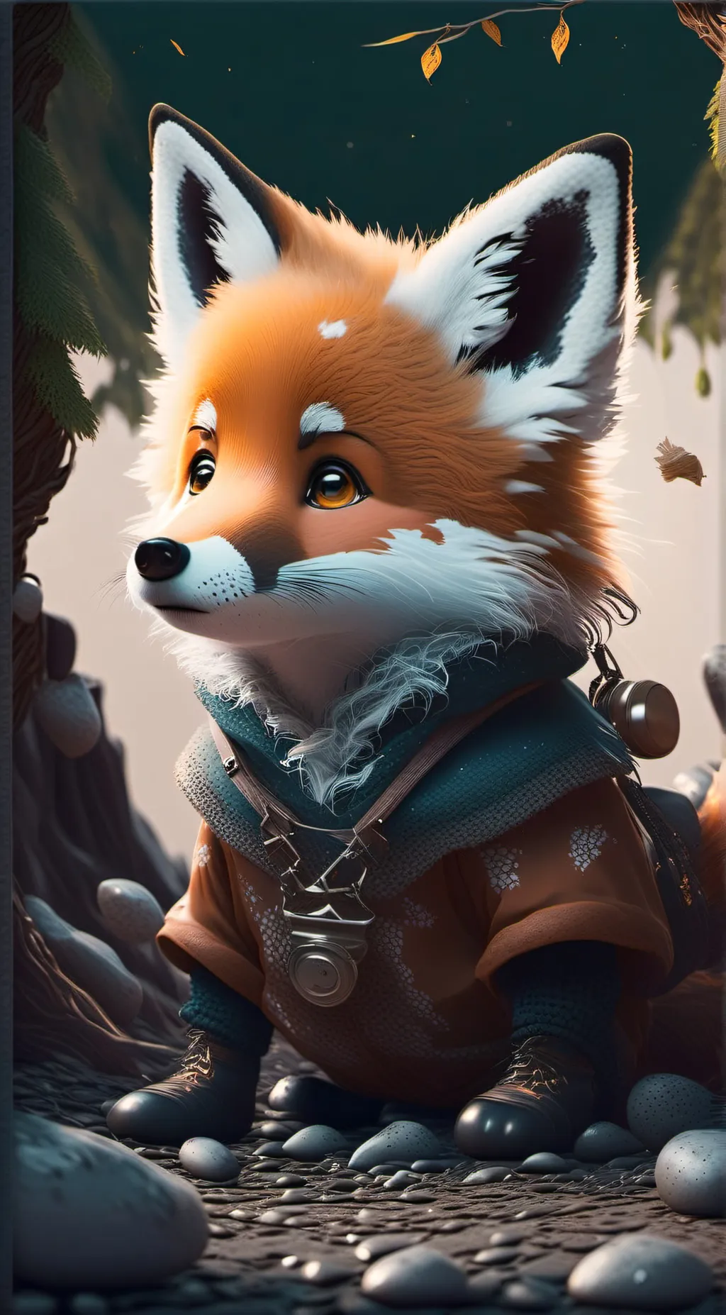 ai character: socks  background