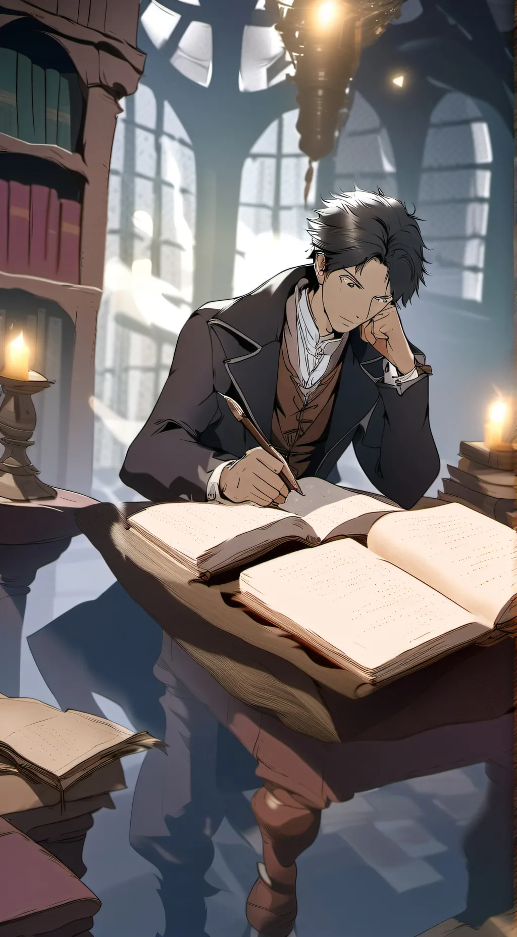 ai character: justin background