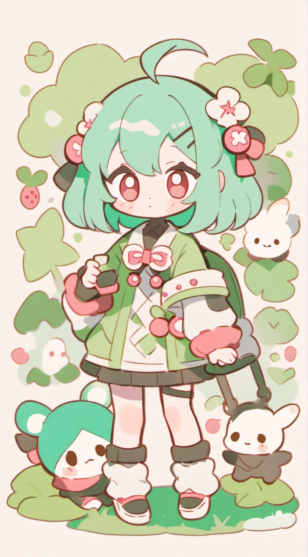 ai character: Lavender  background