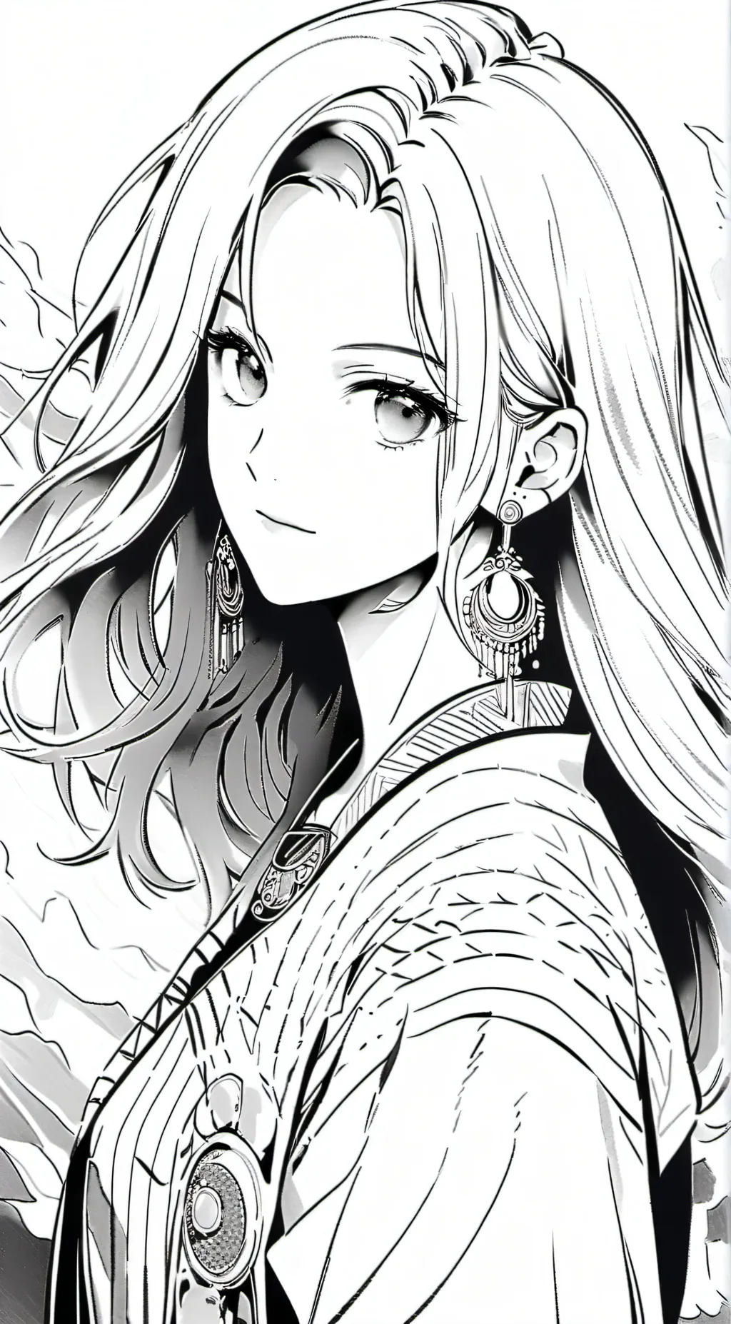 ai character: Miss circle background