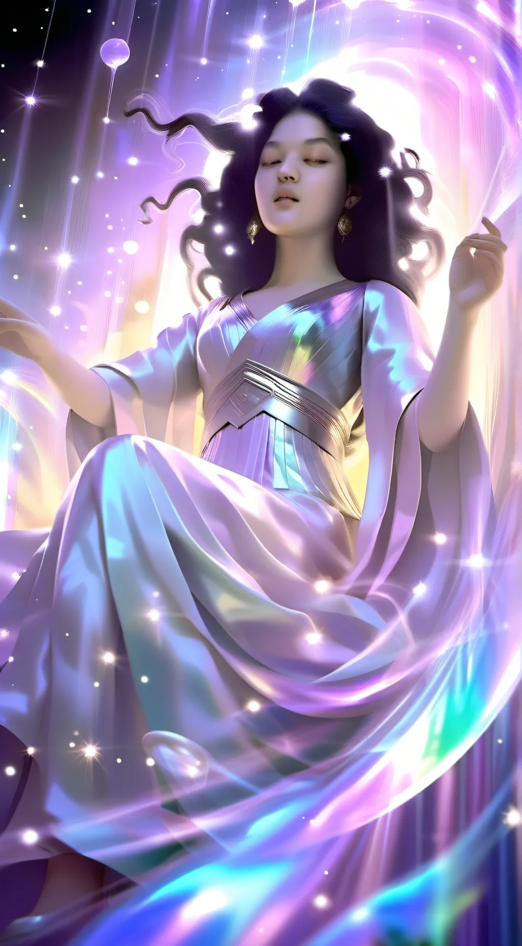 ai character: Girl background