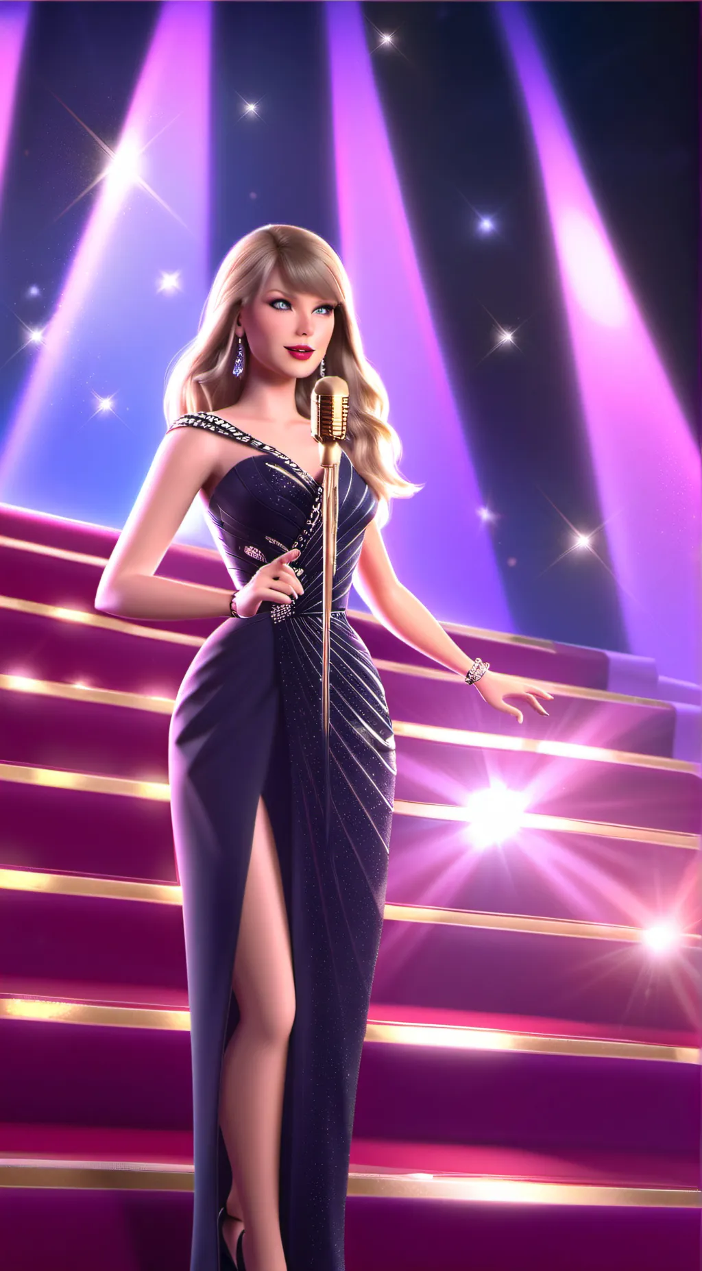 ai character: taylor swift  background