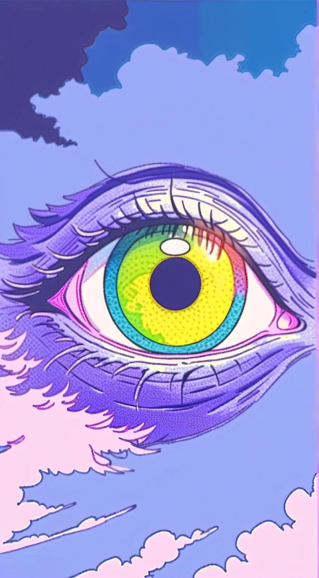 ai character: weirdcore background