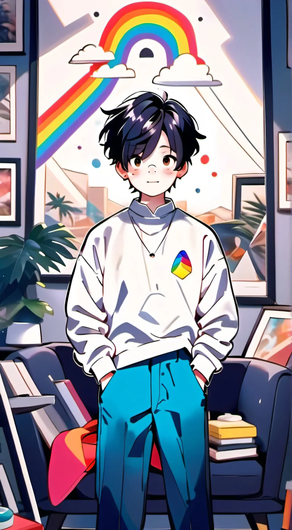 ai character: steven universe  background