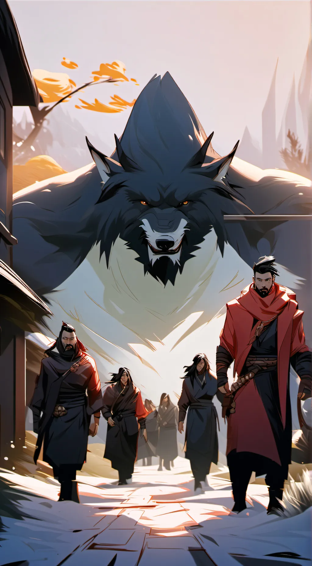 ai character: Werewolf  background