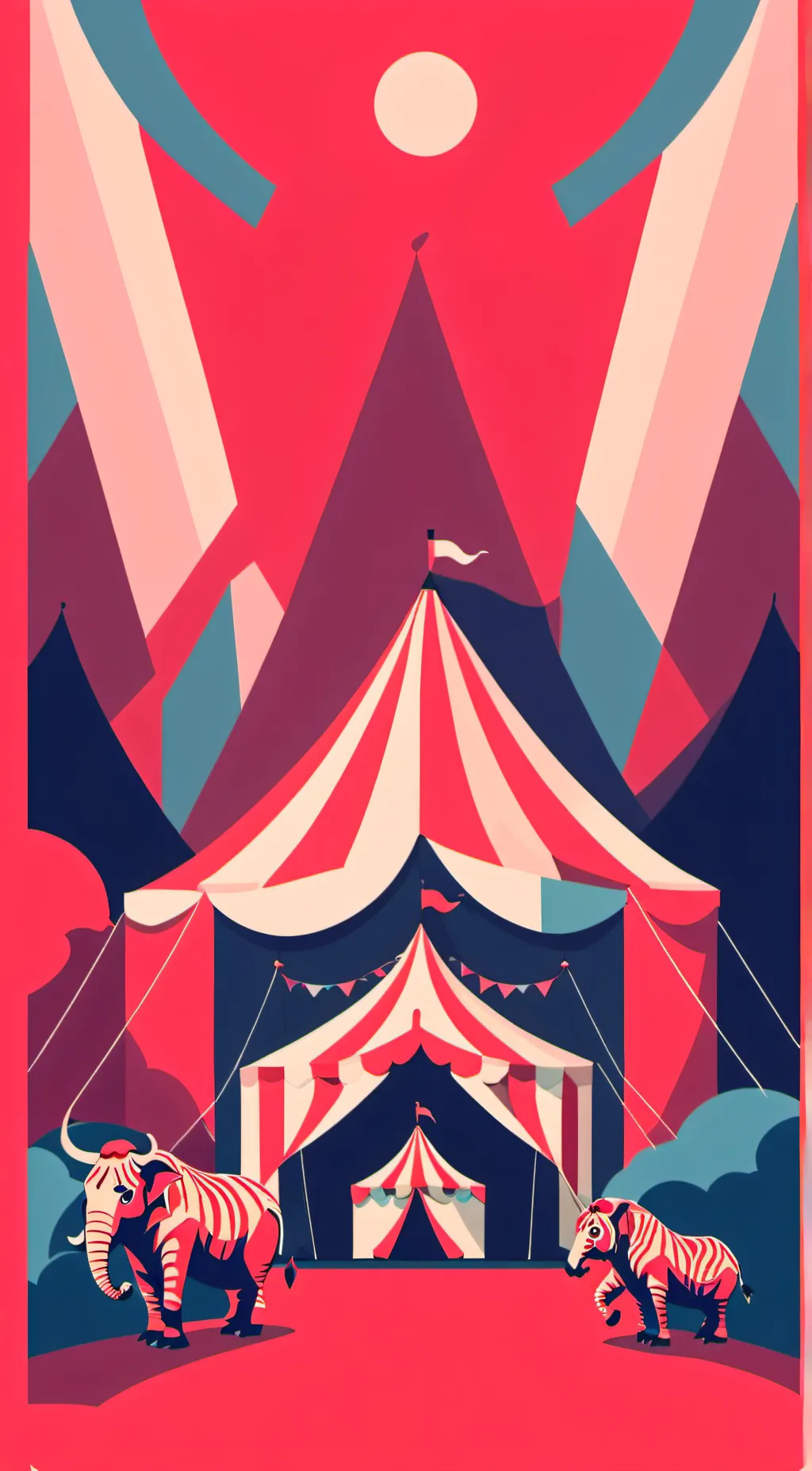 ai character: digital circus  background