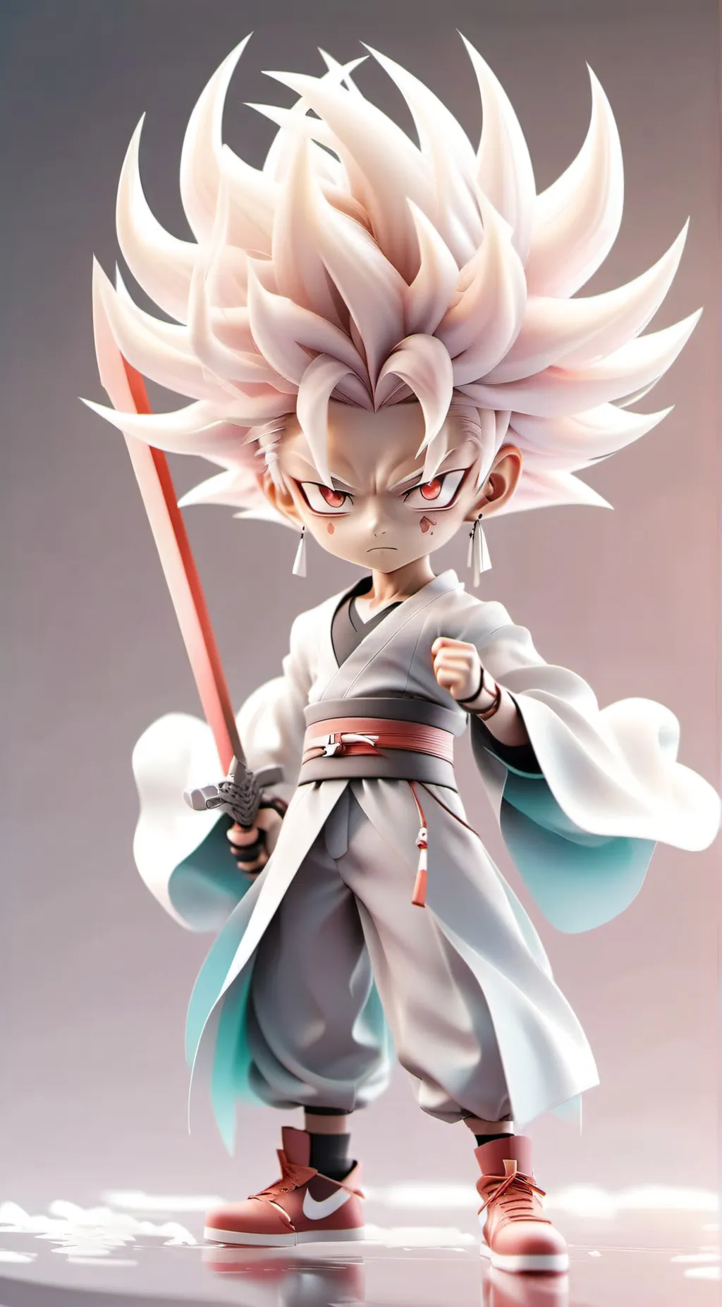 ai character: Goku black (idk) background