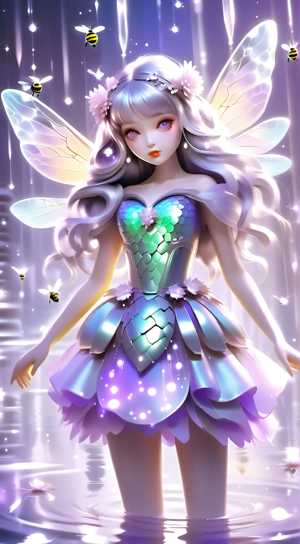 ai character: Queen bee background