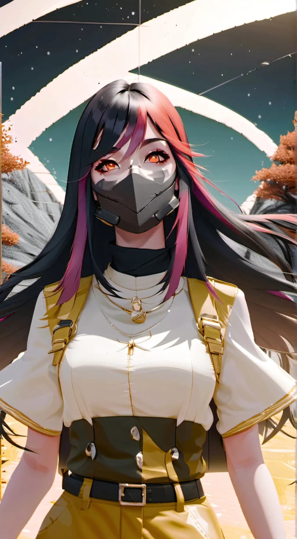 ai character: rose background