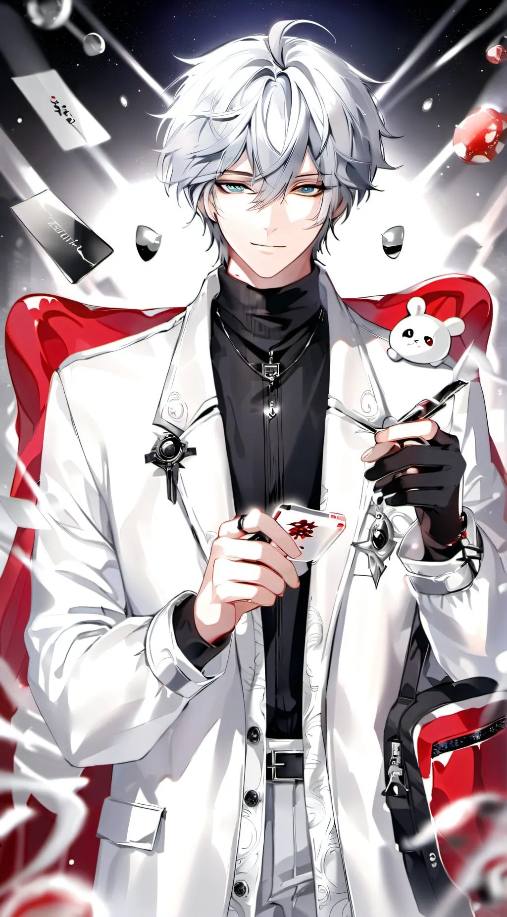 ai character: Dr. Silver background