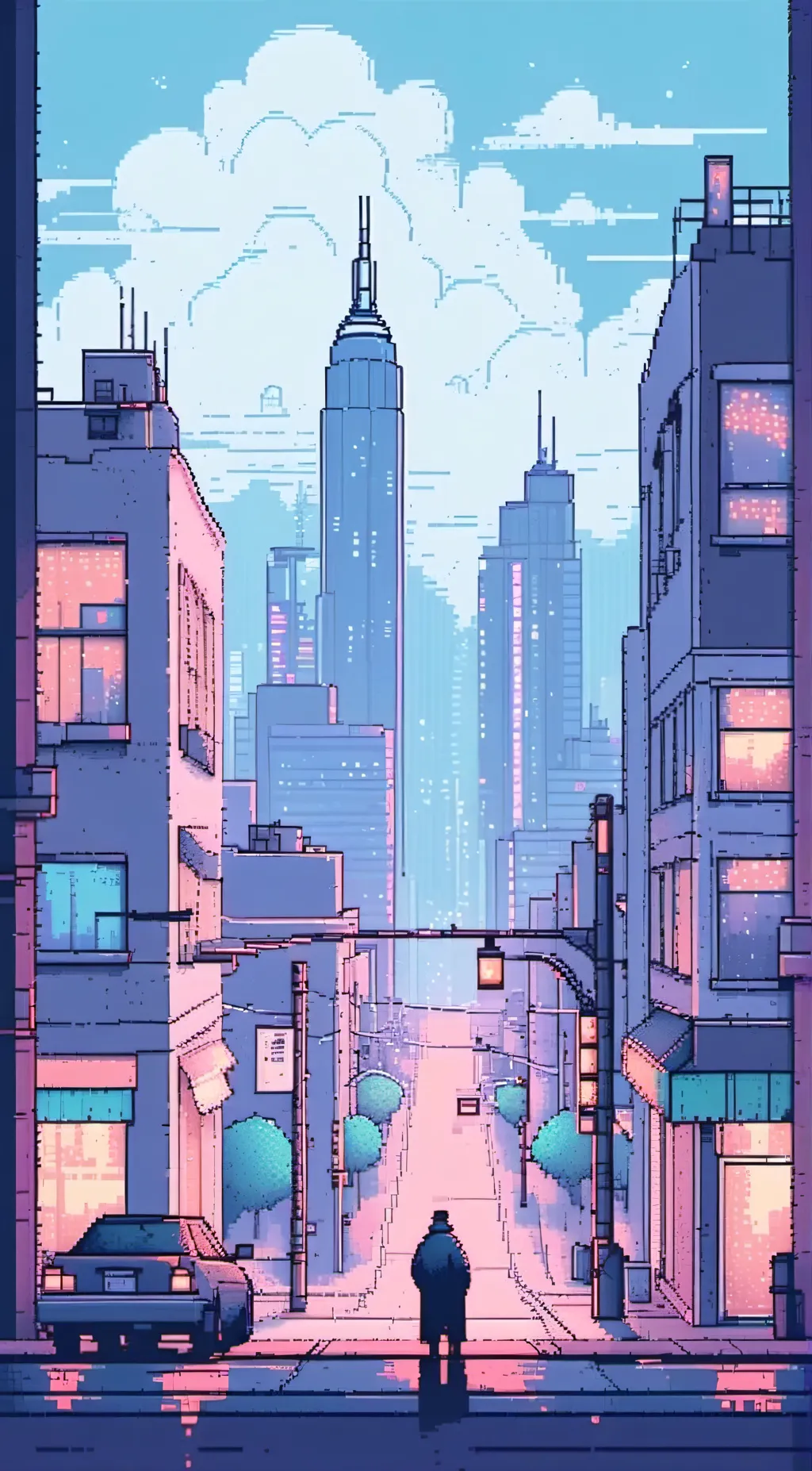 ai character: the city of life  background