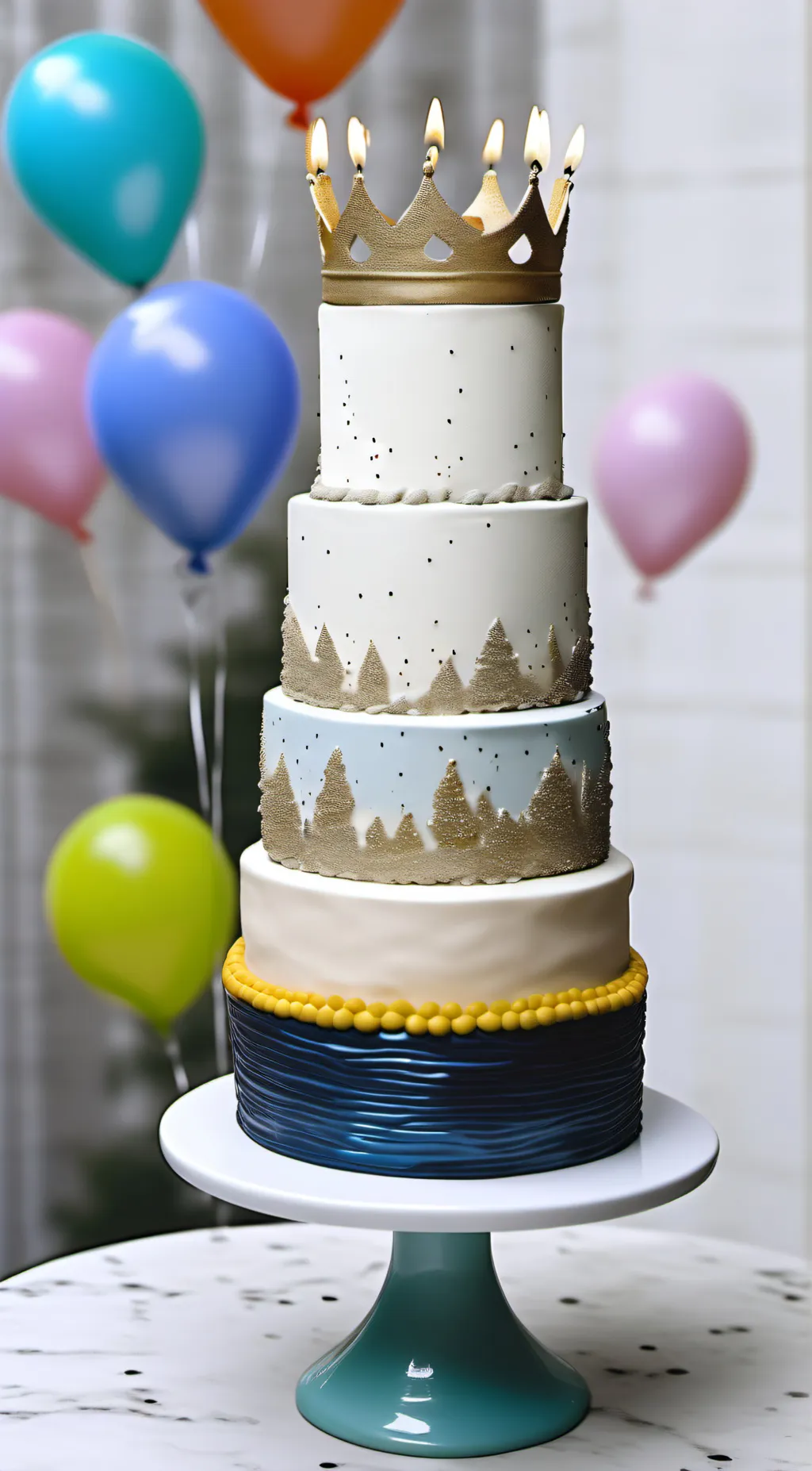 ai character: Talkies cake  background