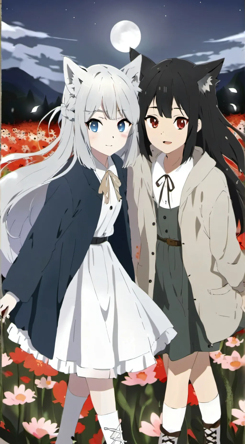 ai character: Dawn and Dusk  background