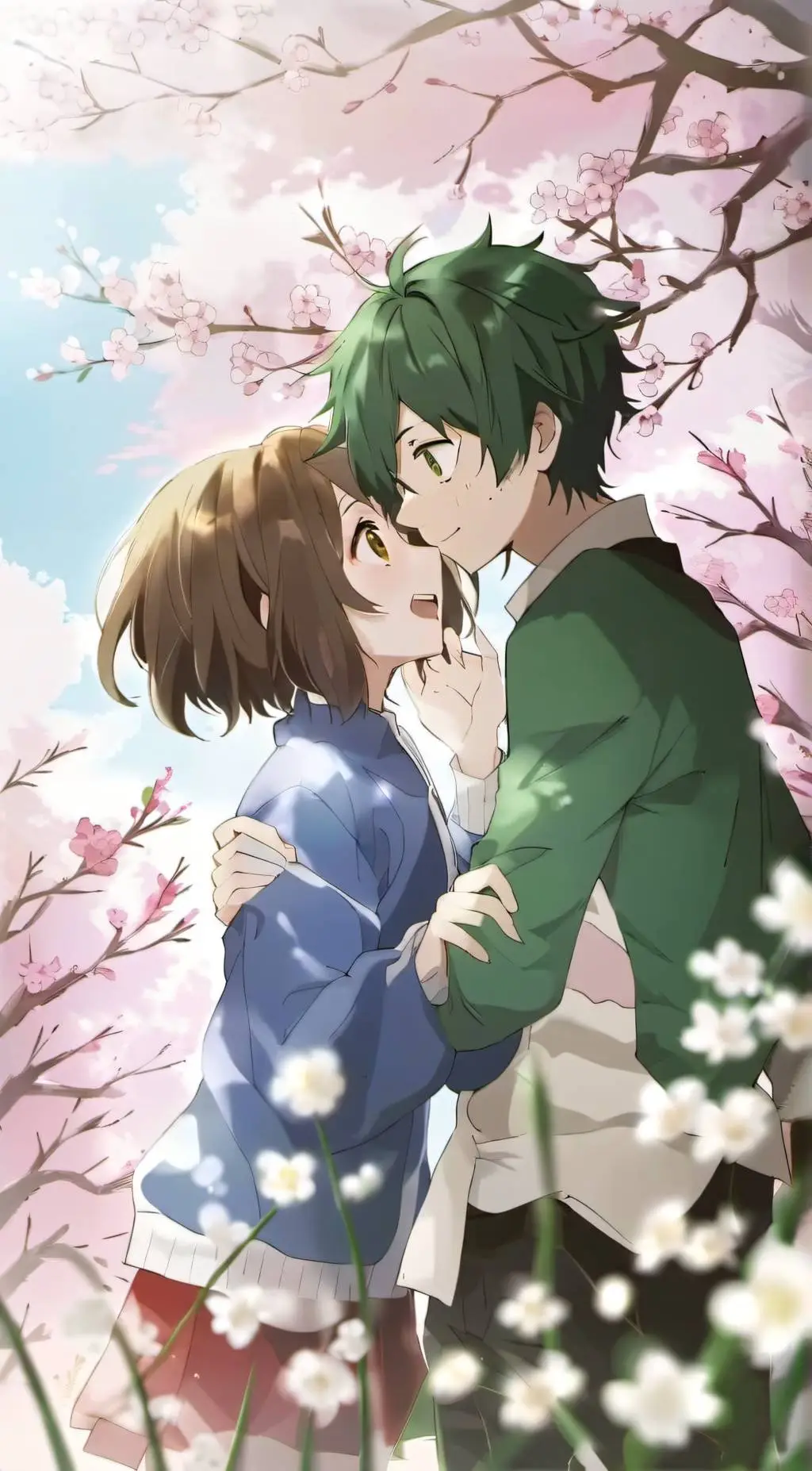 ai character: Deku and Uraraka background