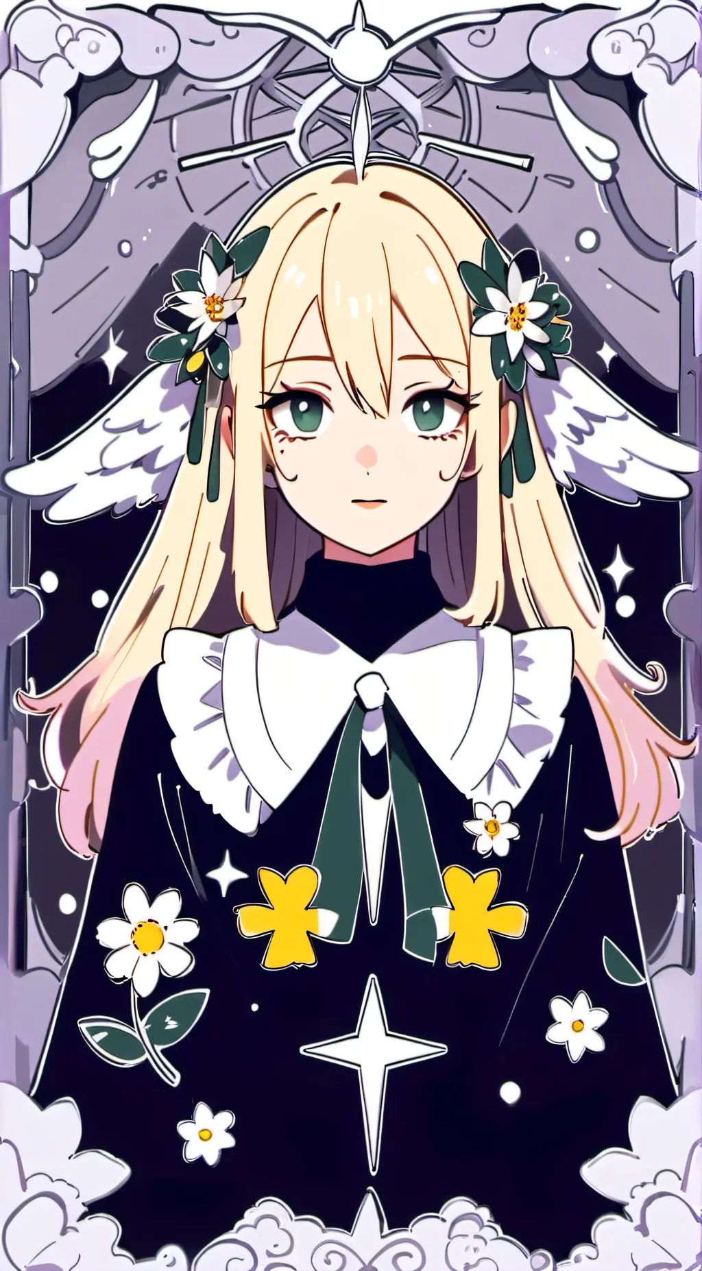 ai character: Starry background