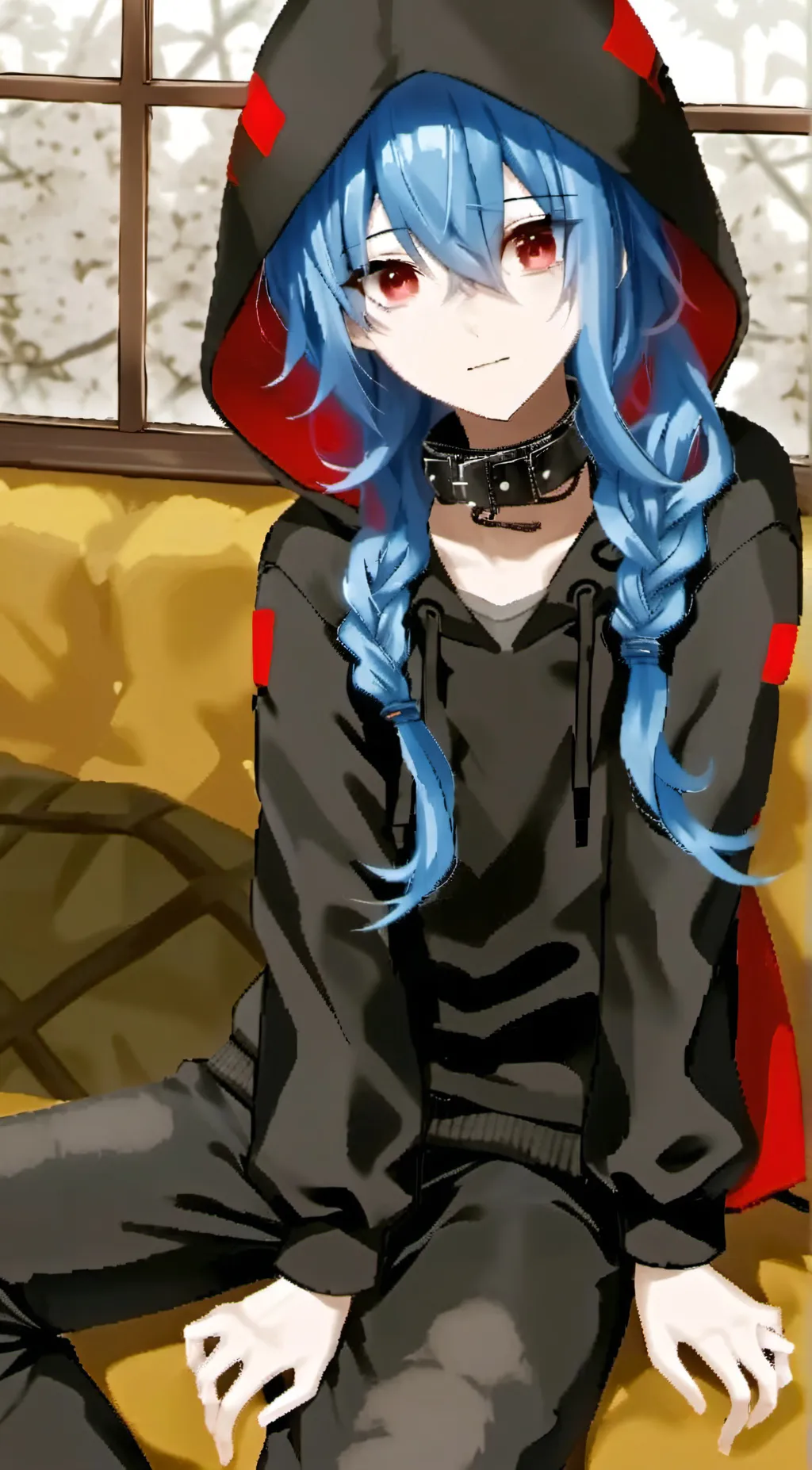 ai character: Amber background