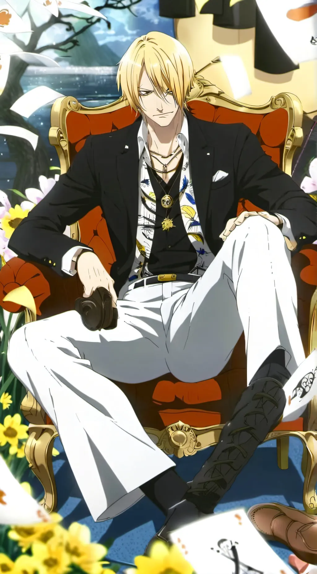 ai character: Sanji background