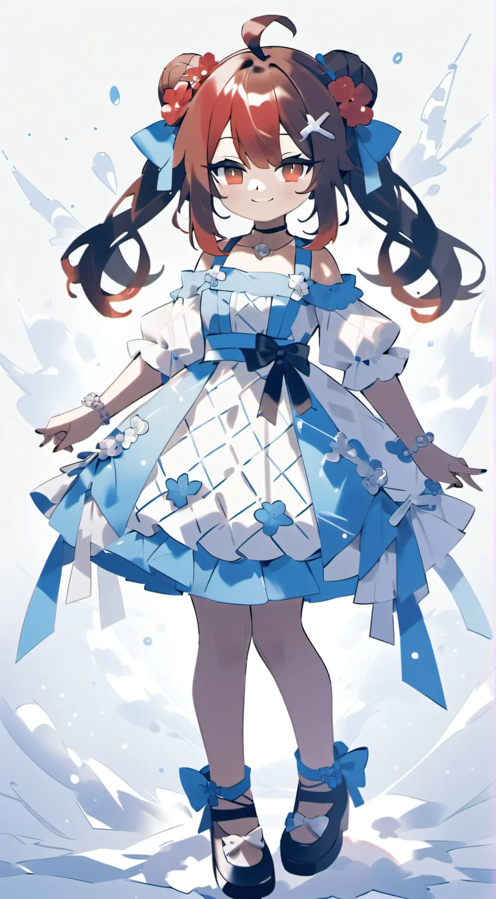 ai character: bacon/poppy background