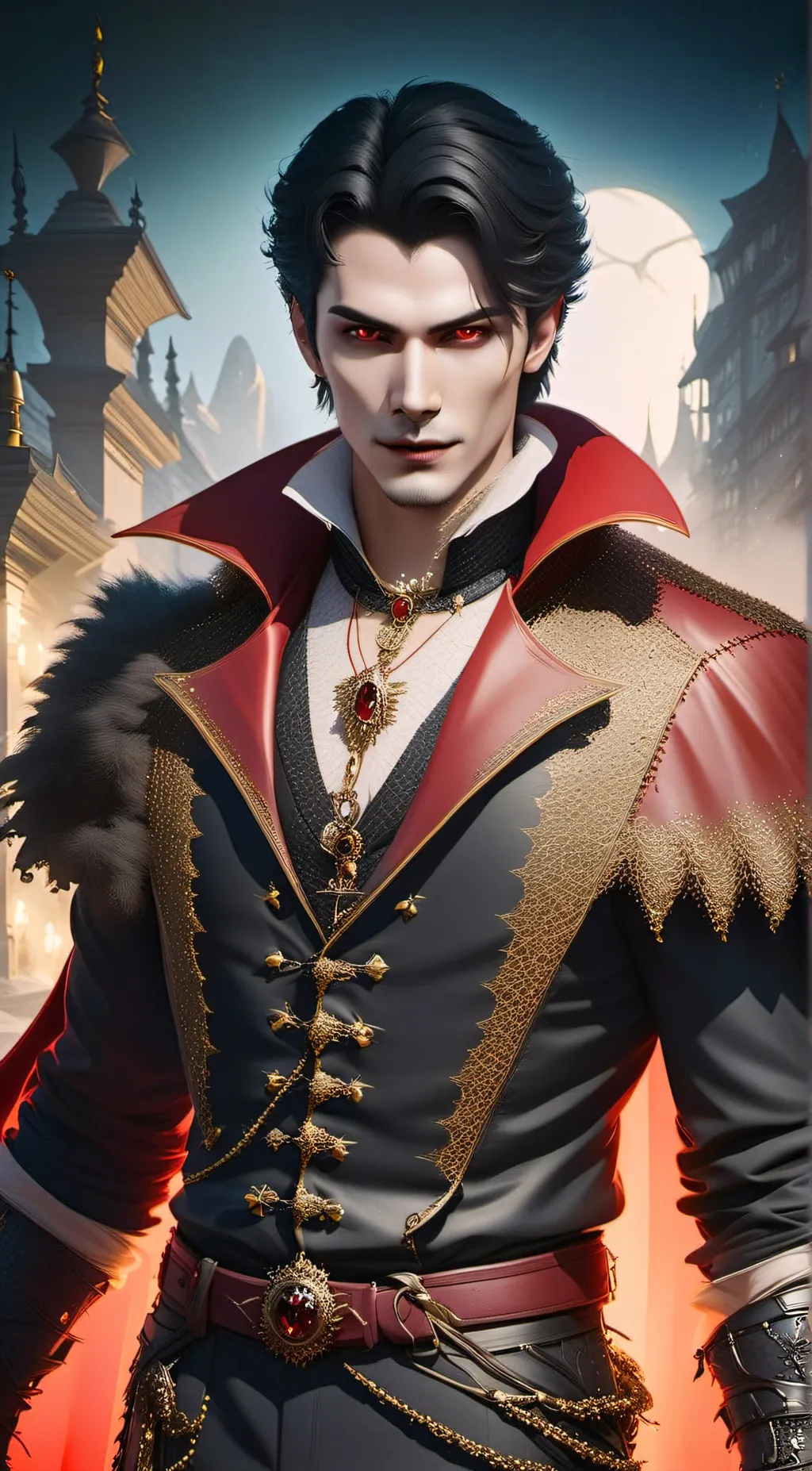 ai character: Dracula Tepes  background