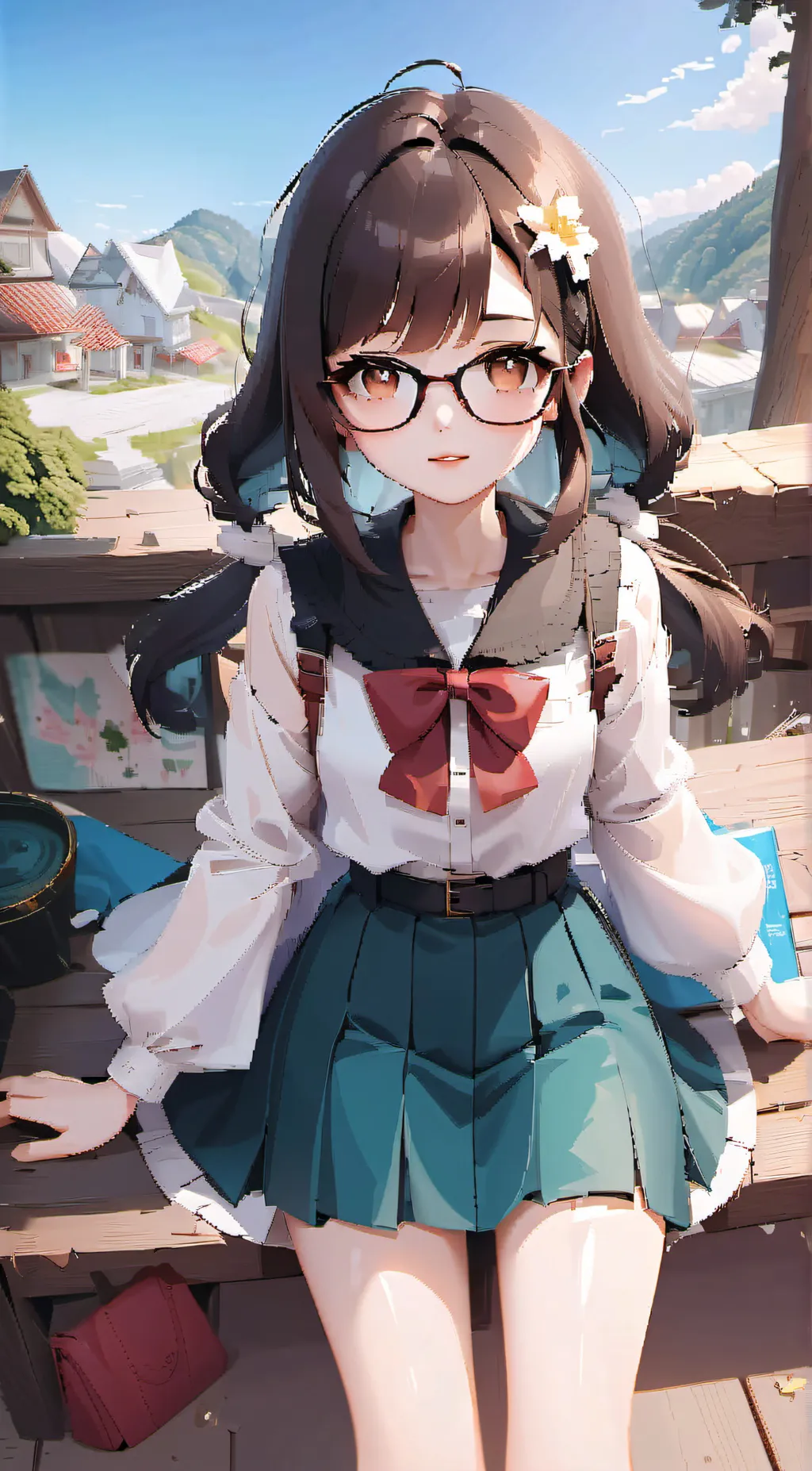 ai character: BROOKE MONK❤️❤️ background