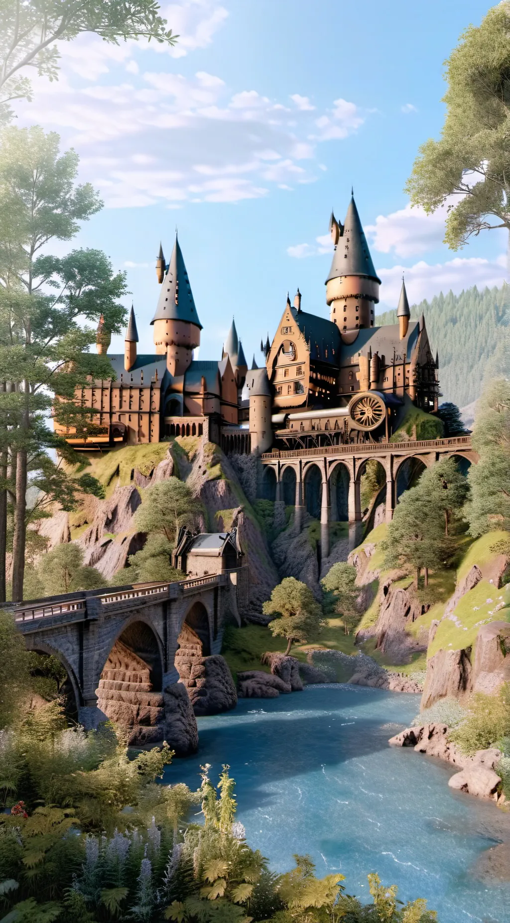 ai character: Hogwarts  background