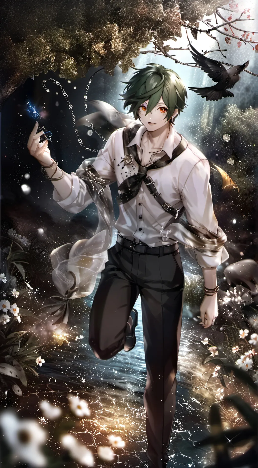 ai character: BakuDekuXavi background