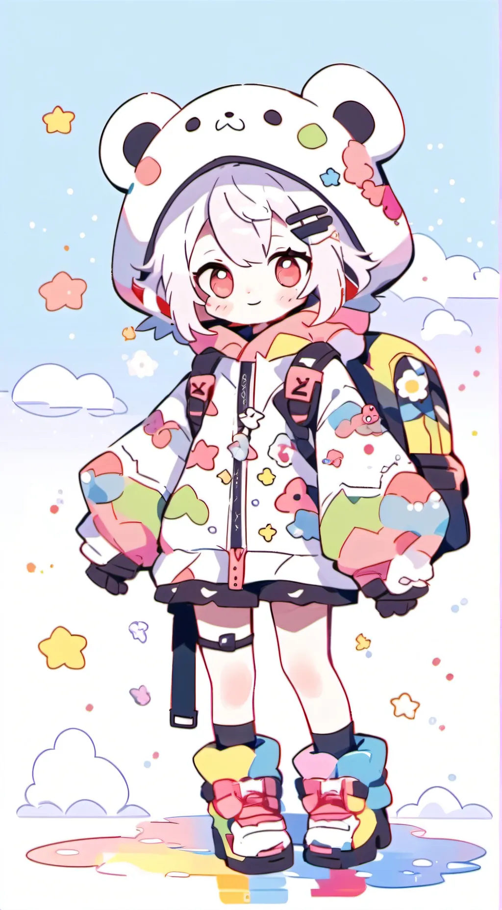 ai character: cherry background