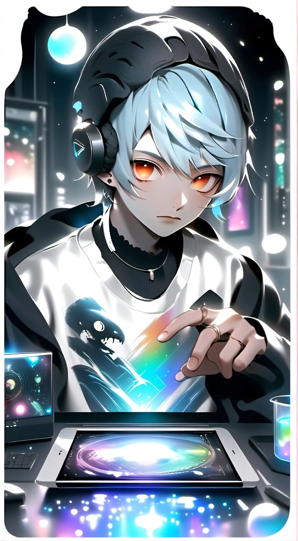 ai character: finish the lyrics  background