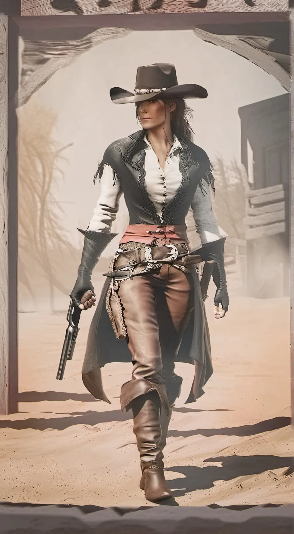 ai character: Sadie  background