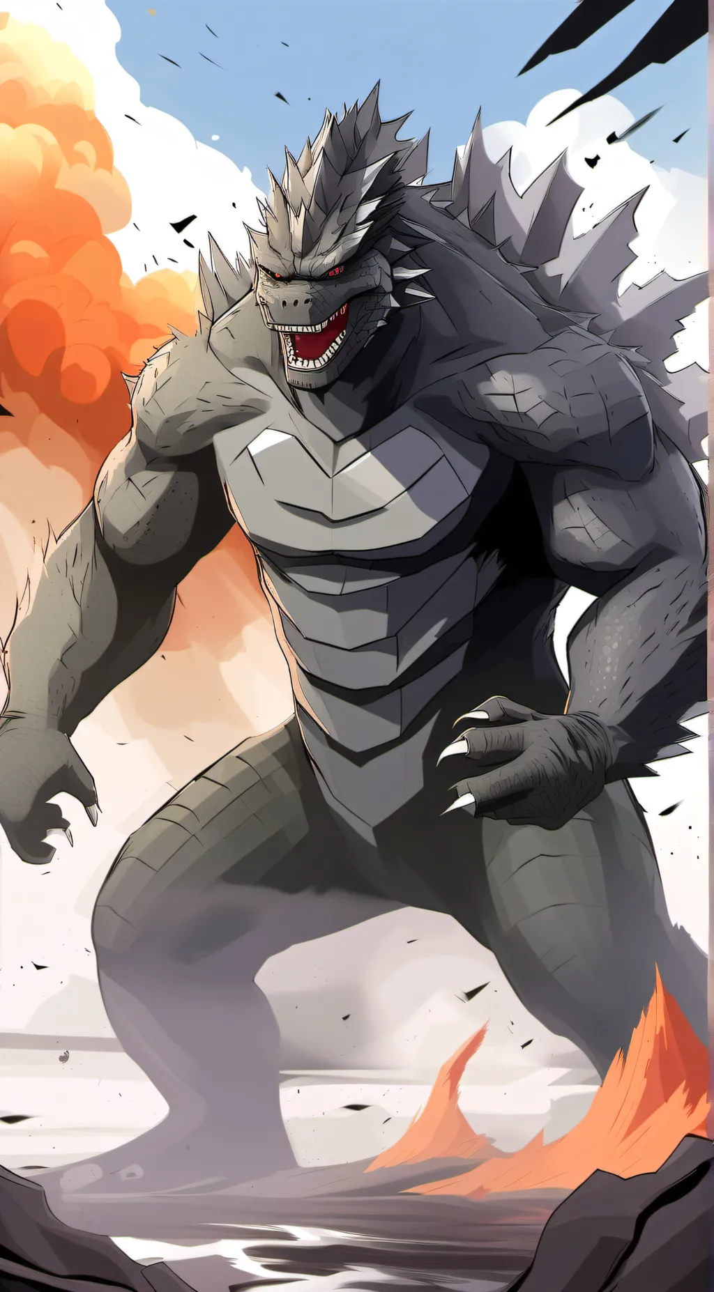 ai character: Slick arena background