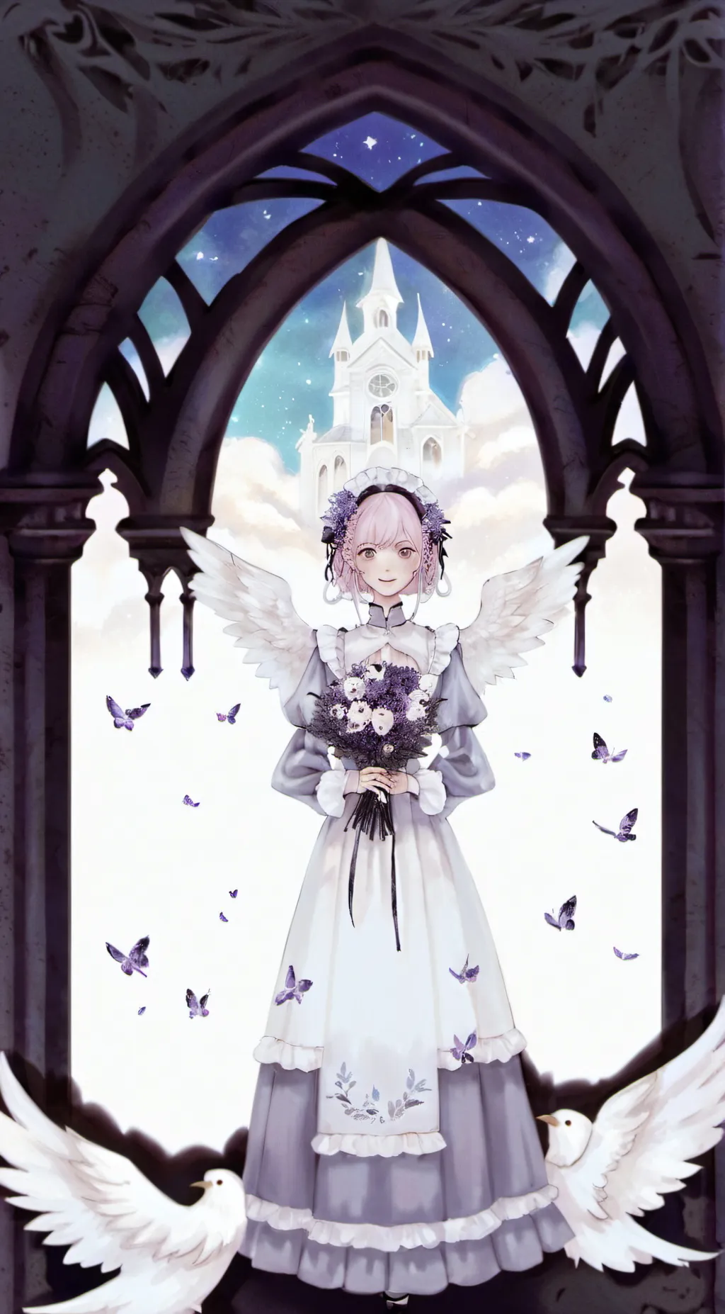 ai character: Heaven  background