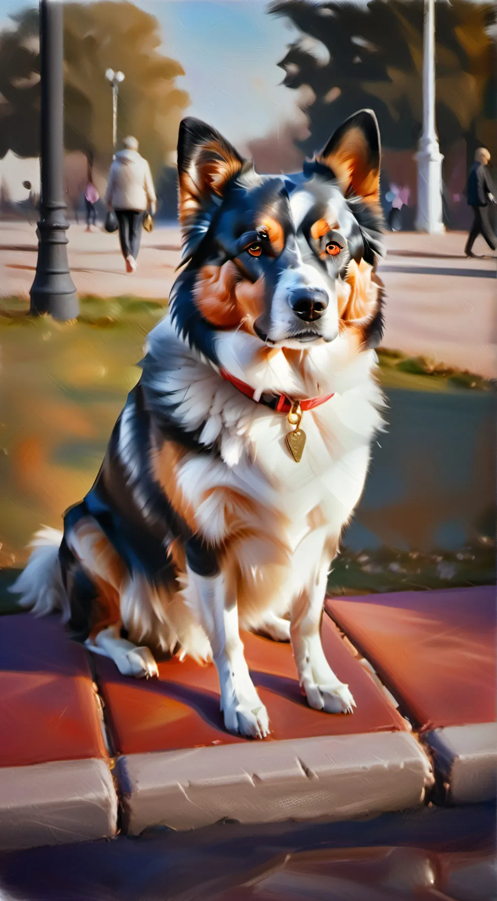 ai character: puppy  background