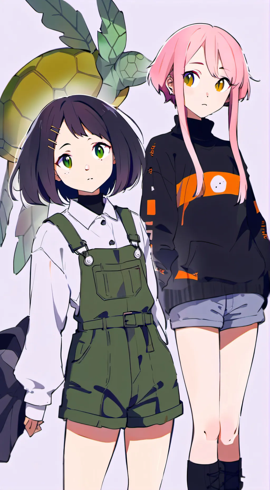 ai character: Leah and Ashley. background