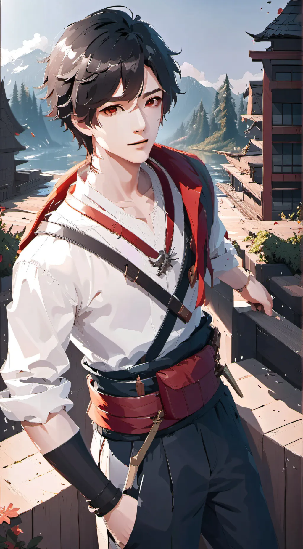 ai character: Hawks and dabi  background