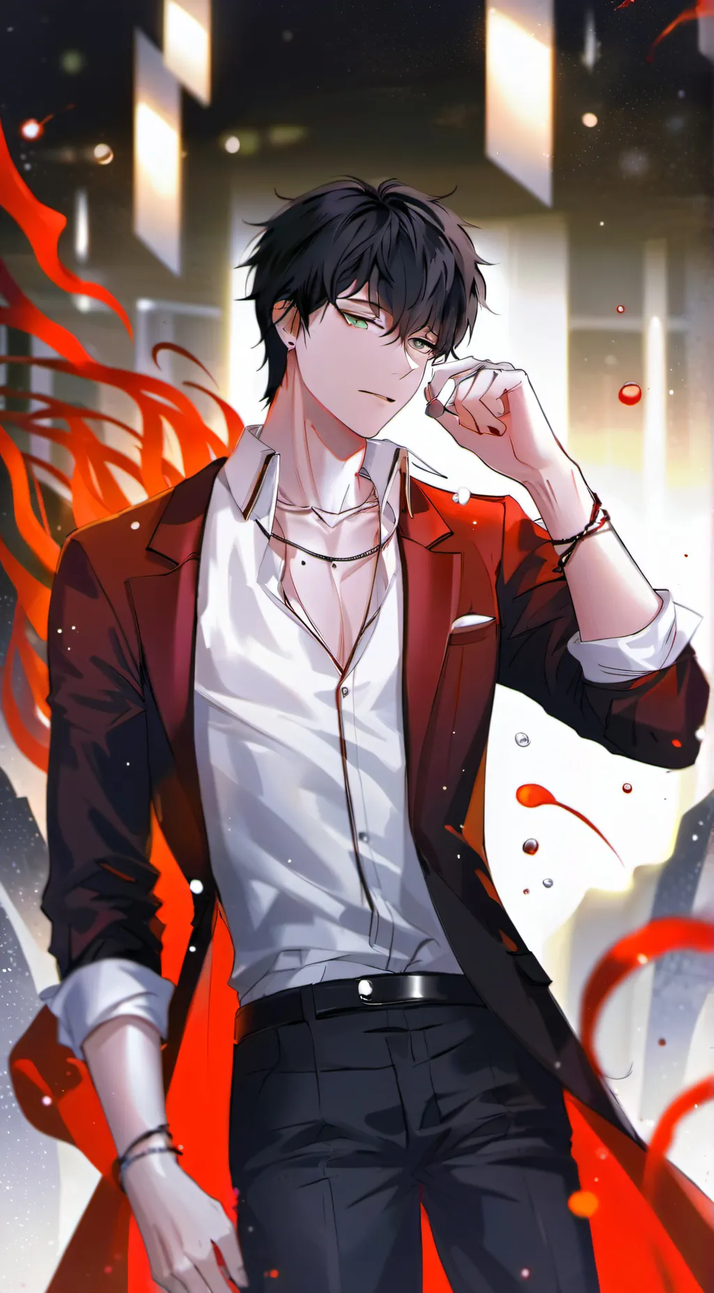 ai character: mark background