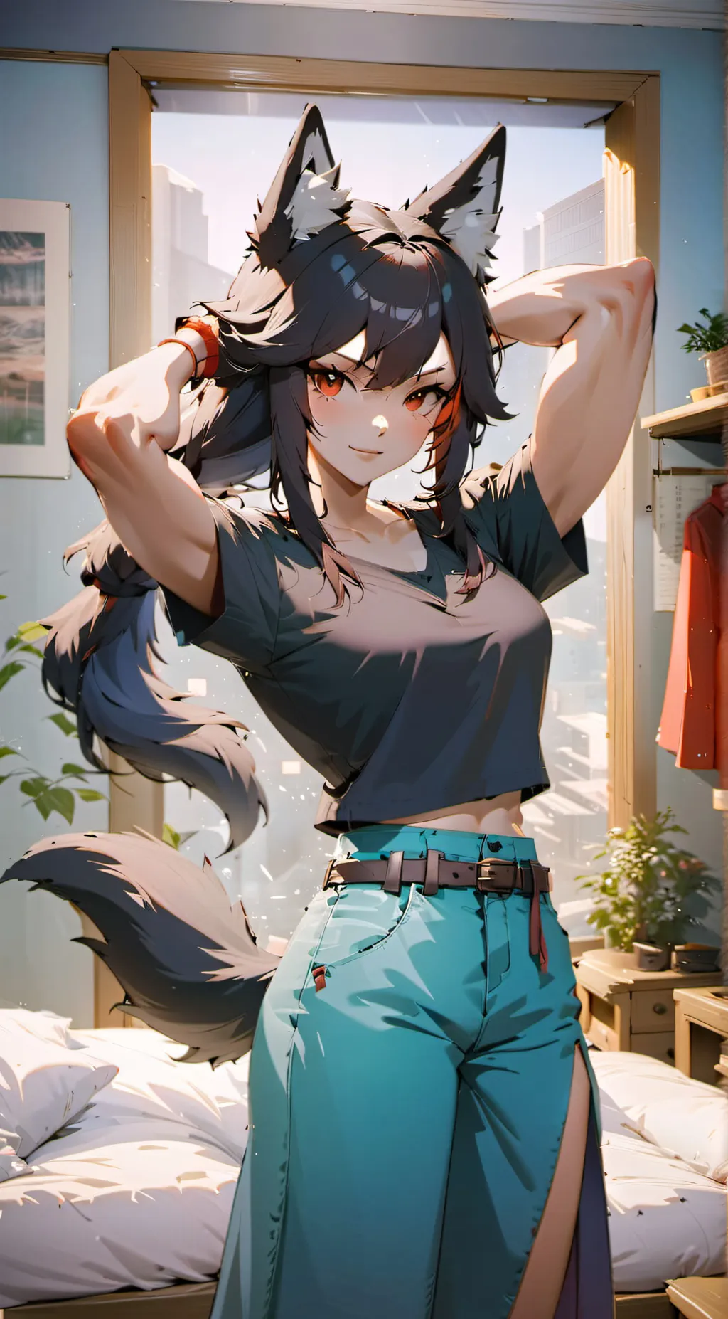 ai character: Sky background