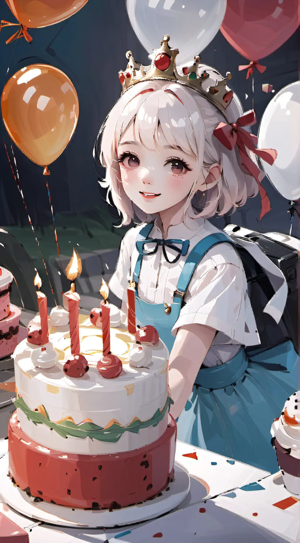 ai character: HBD Talkie! ❤️ background