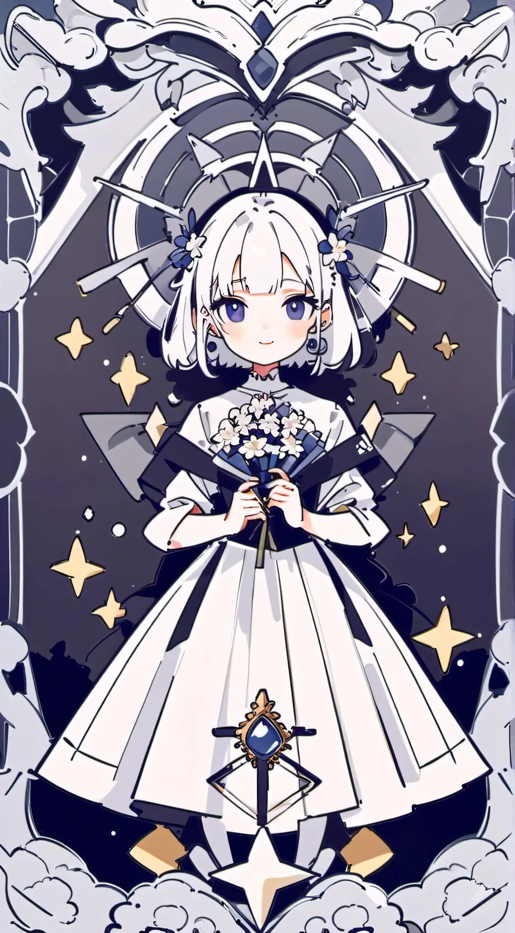 ai character: azulu background