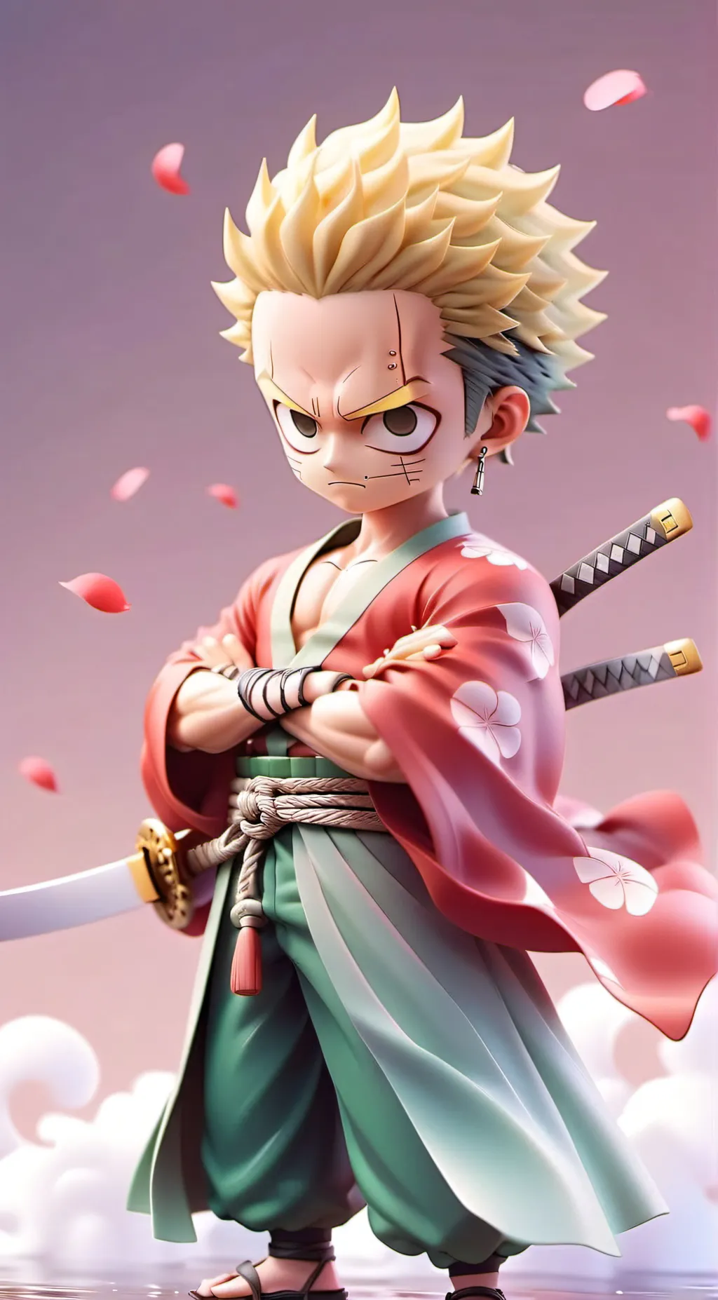 ai character: ZORO background
