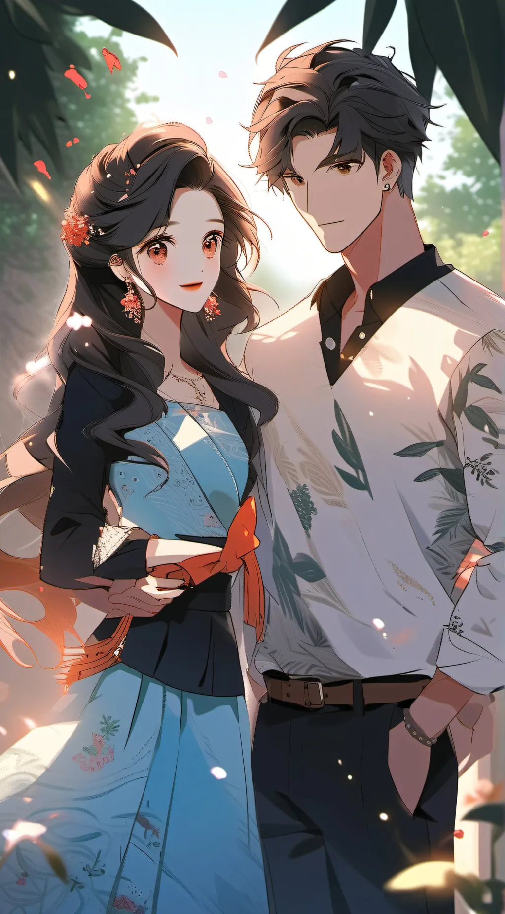 ai character: afro family  background