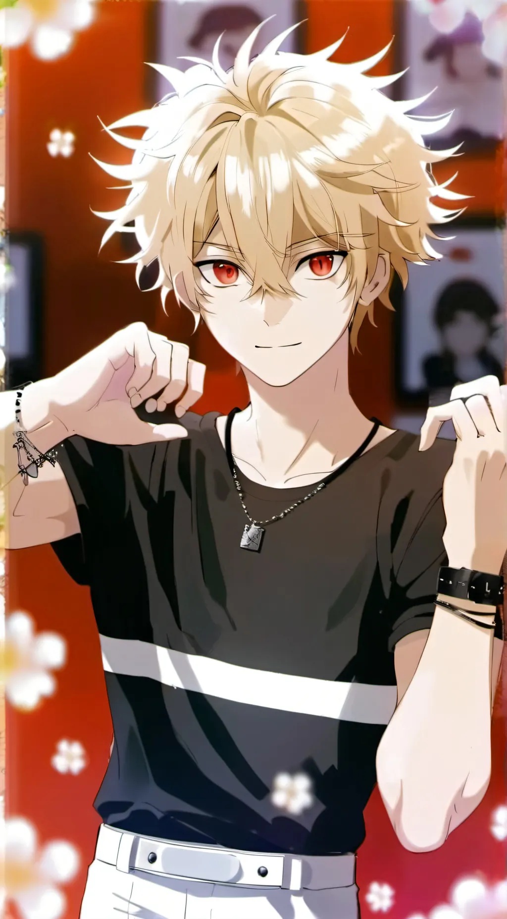 ai character: bakugo  background