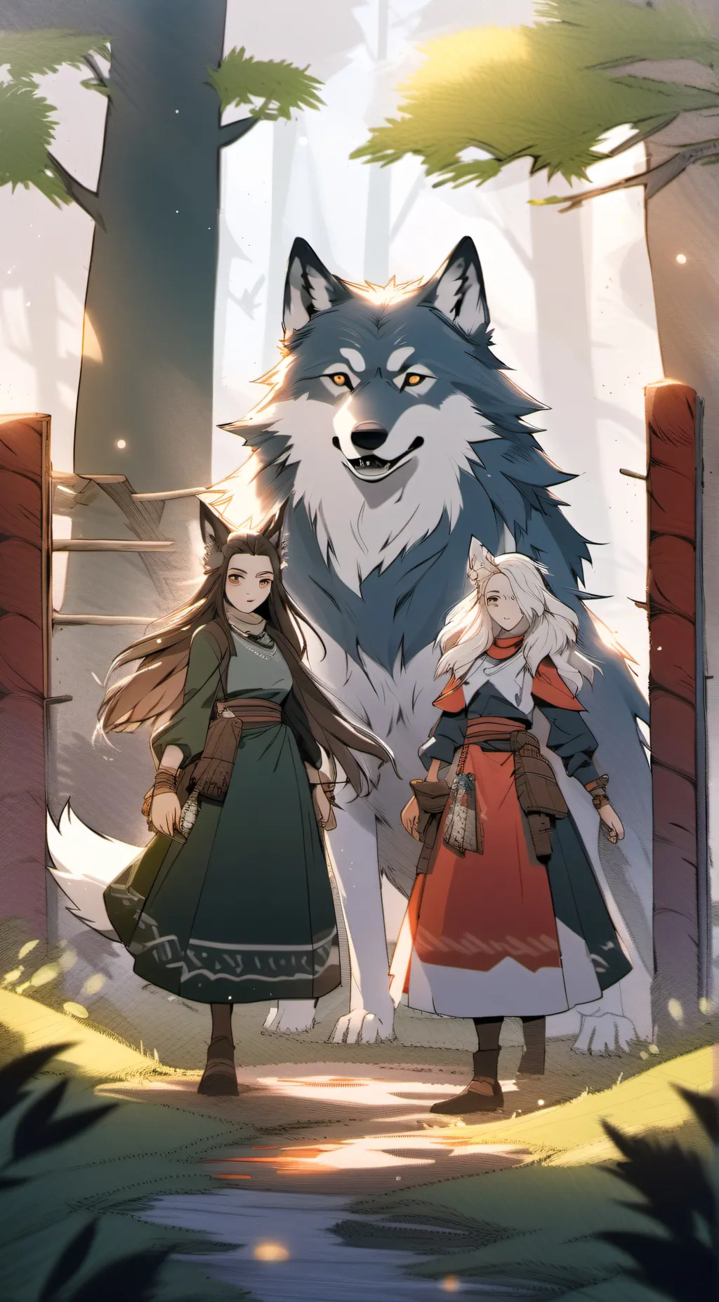 ai character: Charile and Lilly background