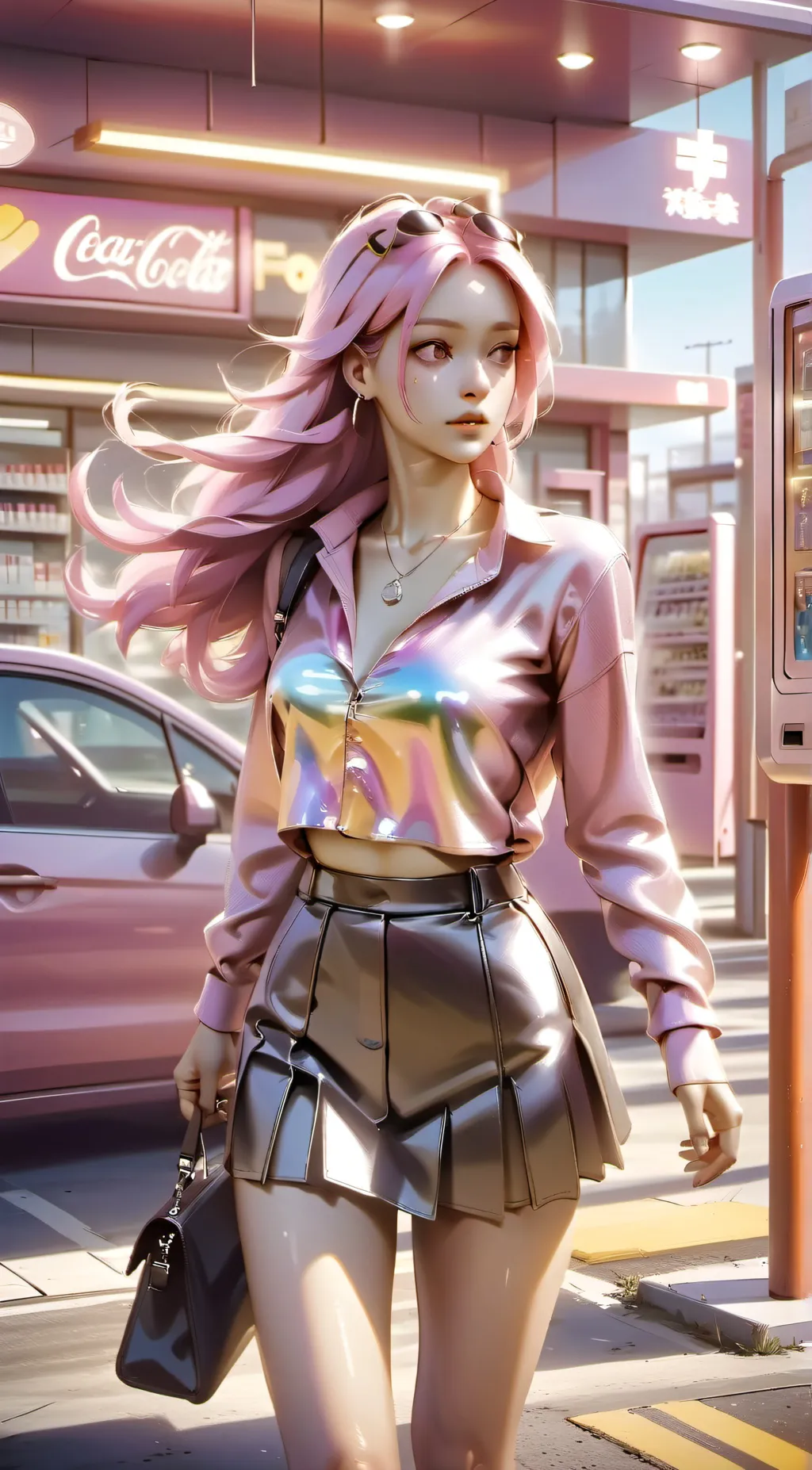 ai character: Luna background