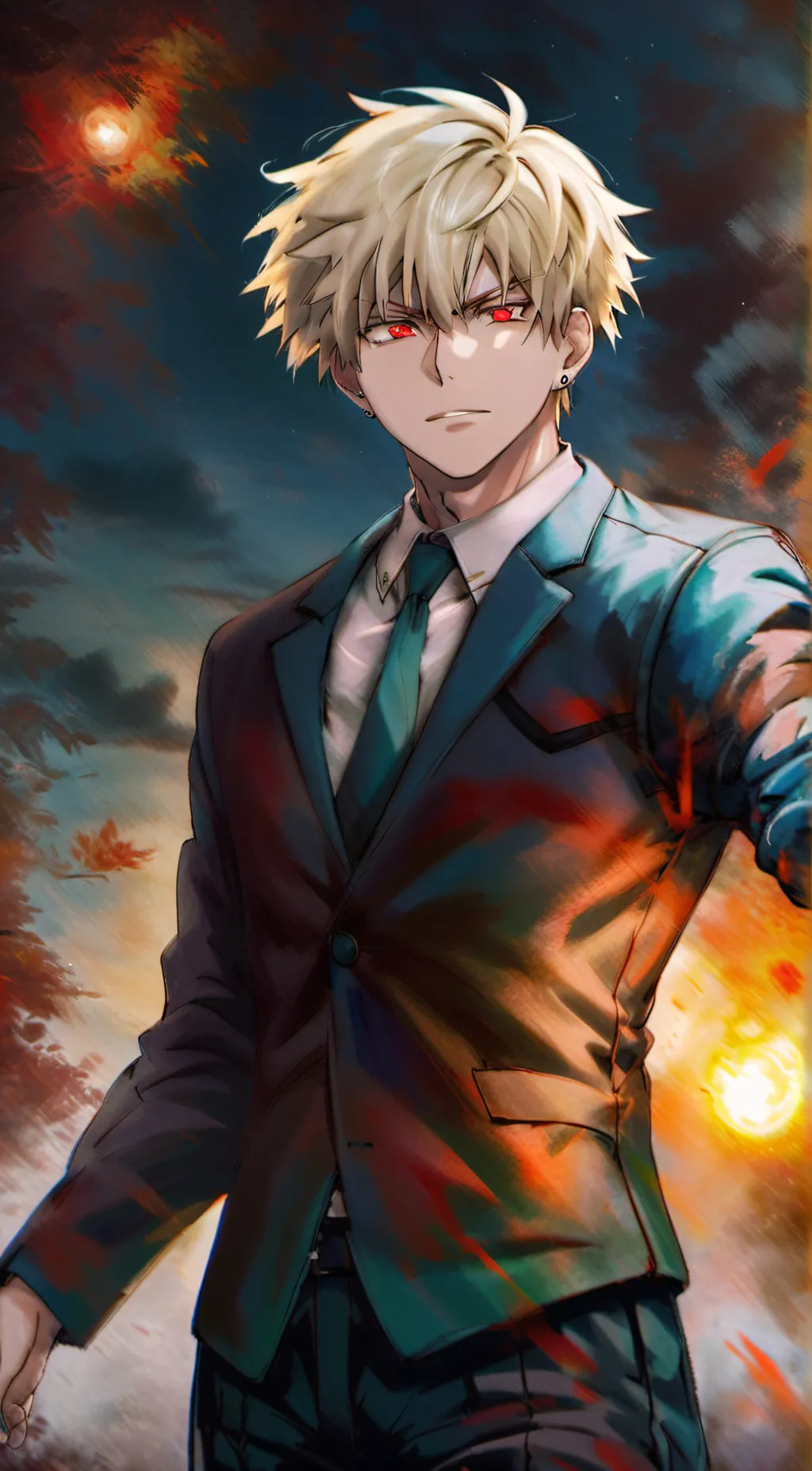 ai character: Bakugo  background