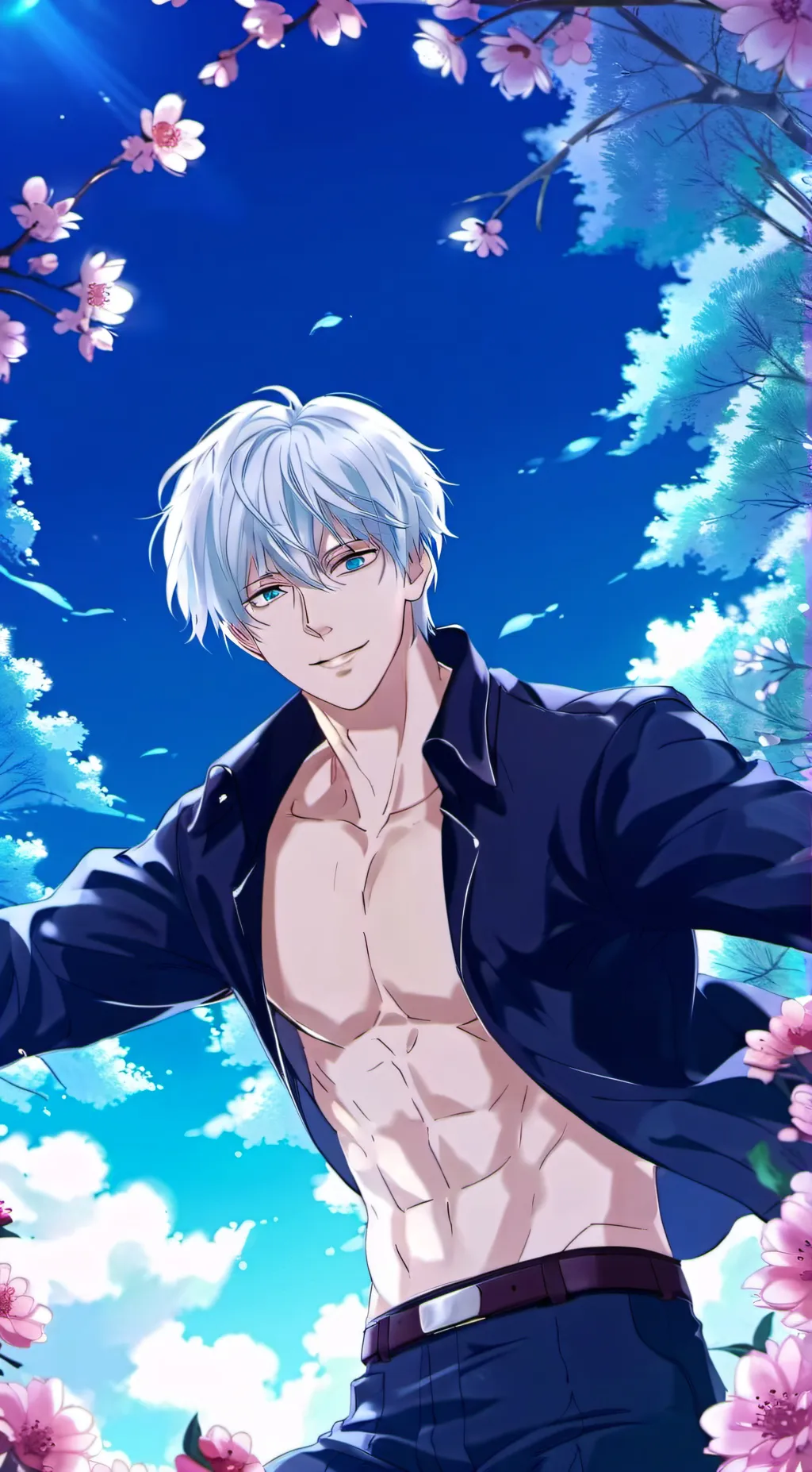 ai character:  Satoru Gojo  background