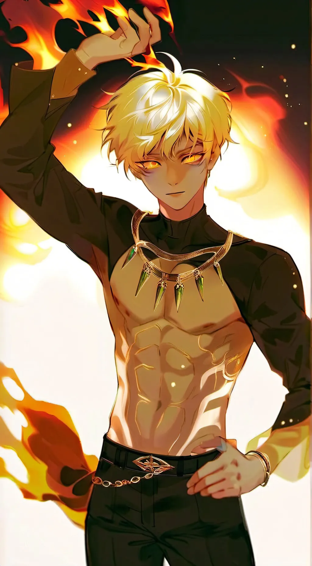 ai character: Shouto Todoroki background