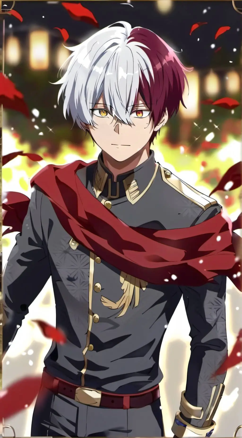 ai character: Shoto todoroki. background