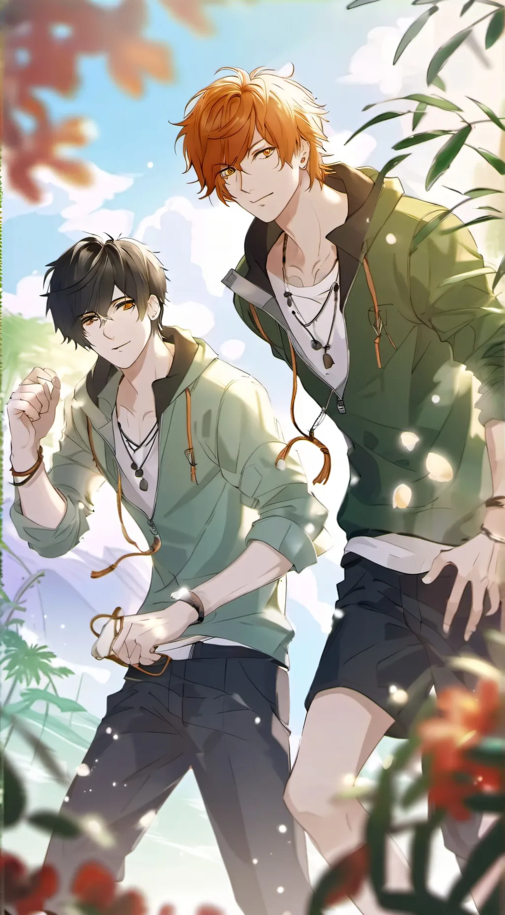 ai character: Nate and Peter background