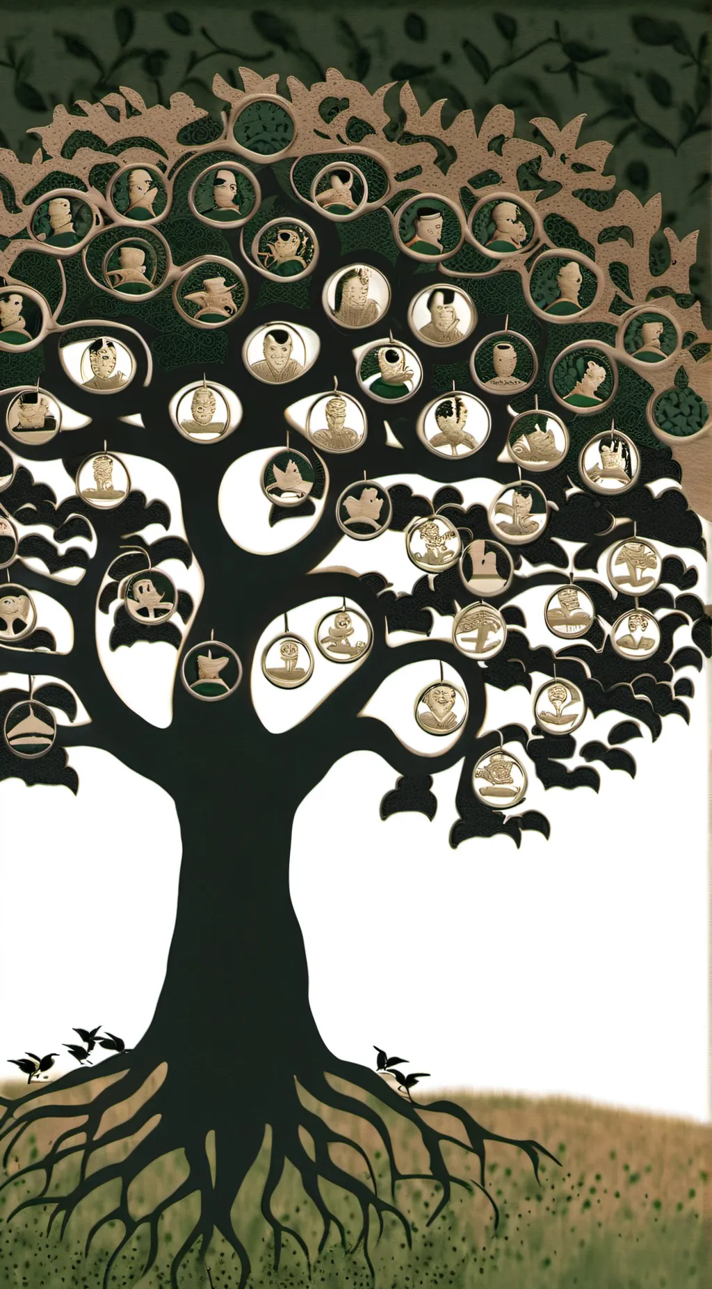 ai character: the black family.. background