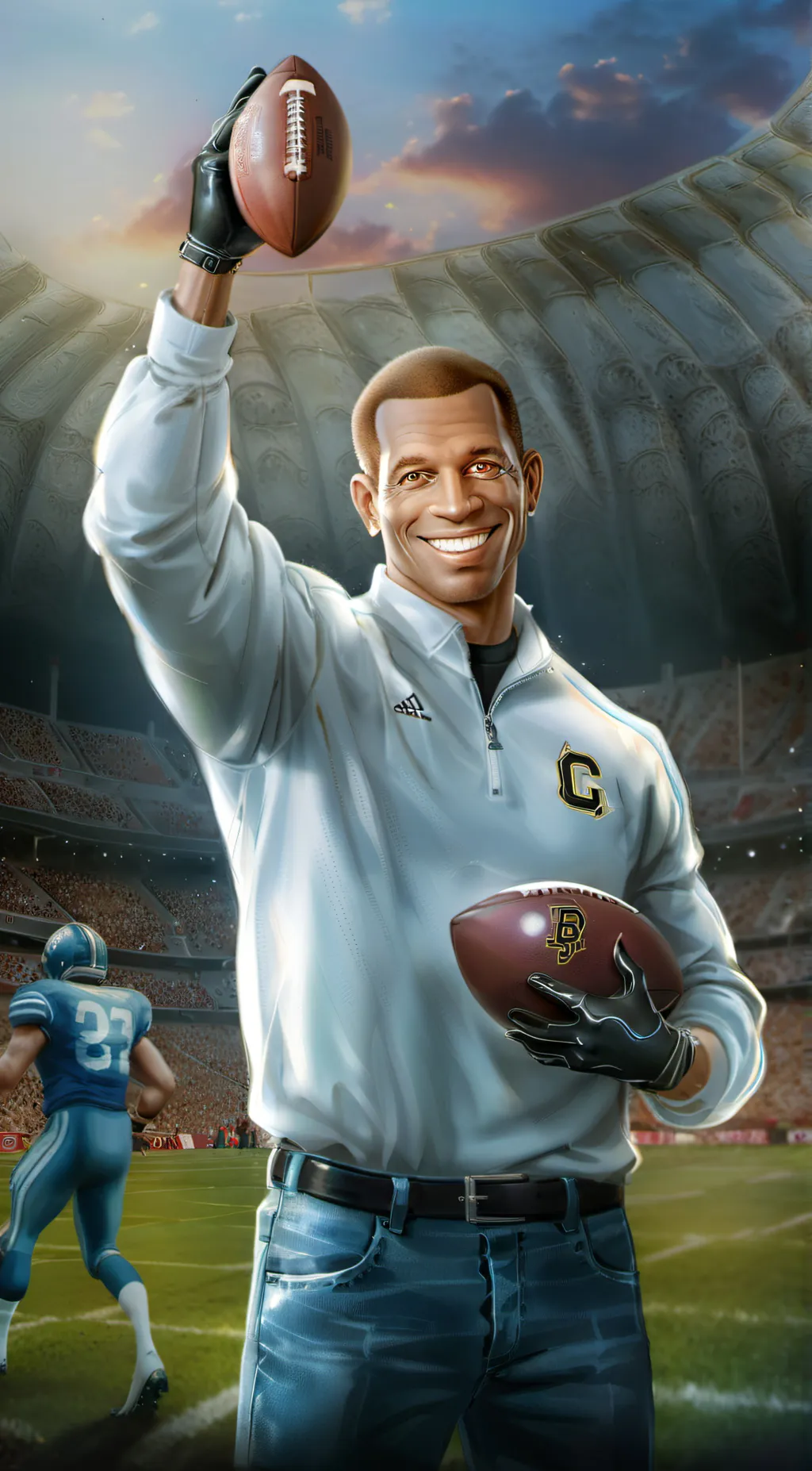 ai character: Dion Sanders background